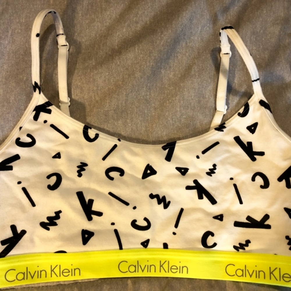 Calvin Klein Printed Bra Top